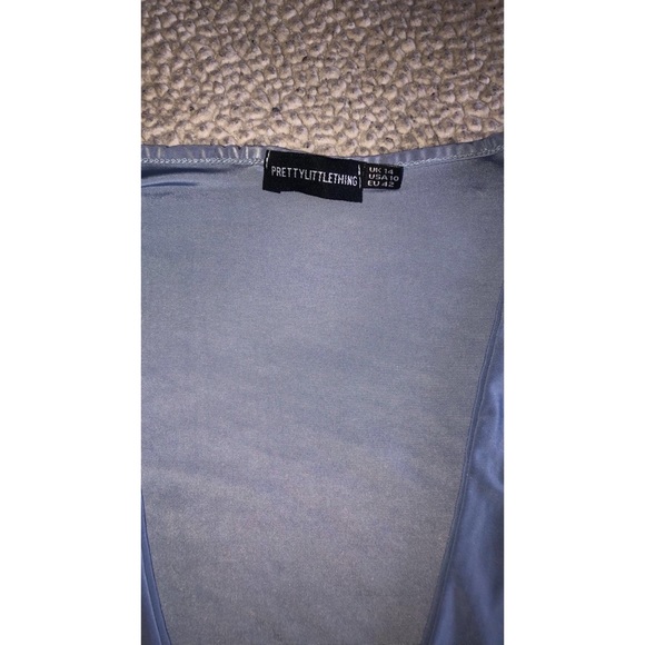 💕😍❤️MAKE AN OFFER! PLT SLINKLY BABY BLUE CROPPED TOP😍💕 - Picture 5 of 5